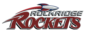 Graphic of a rocket over the words Rockridge Rockets